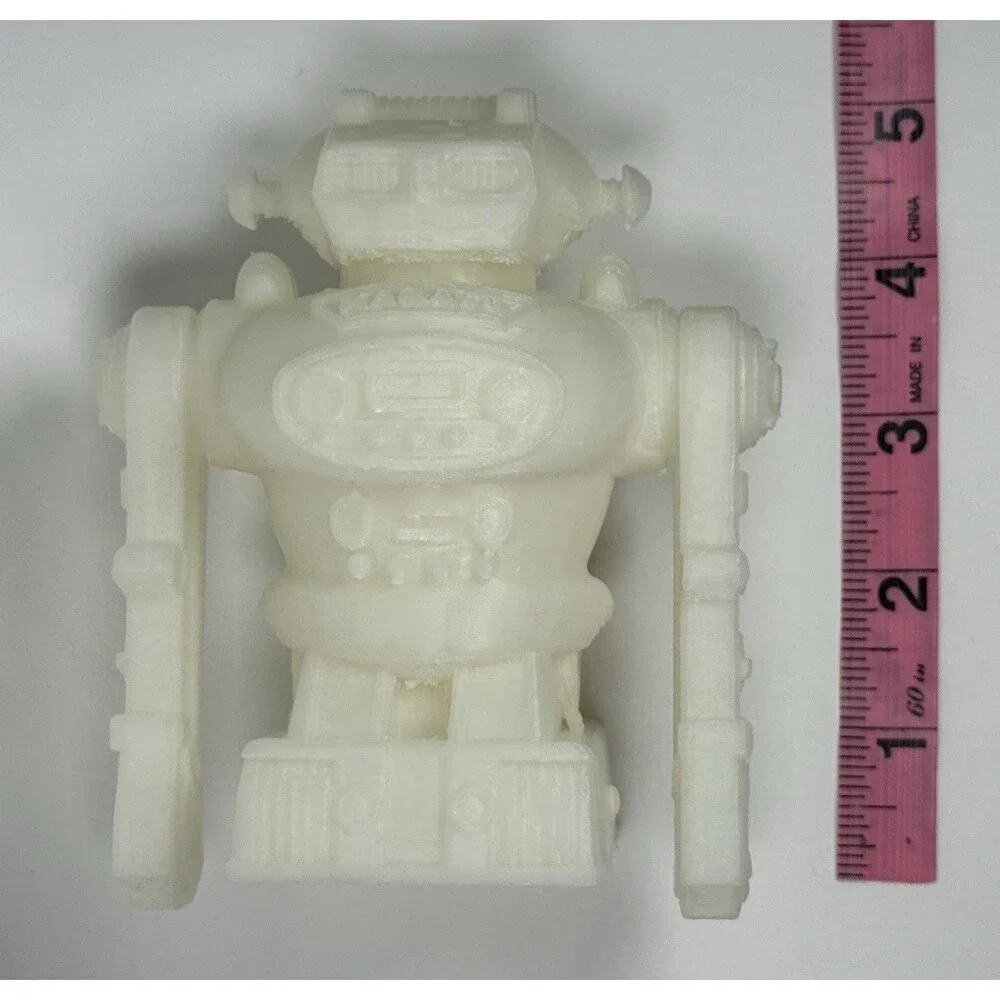 Karate Bot Robot Glow-In-The-Dark Robot Toy Figure Sculpture